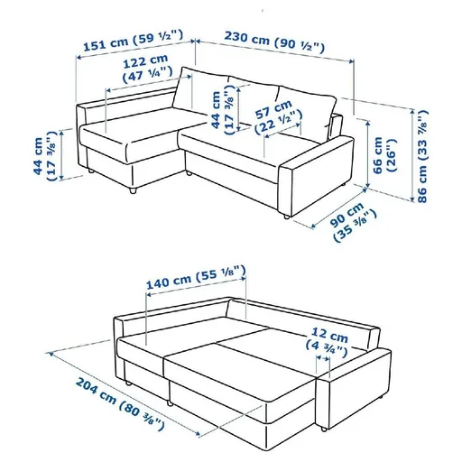 Диван-кровать IKEA FRIHETEN KLAGSHAMN