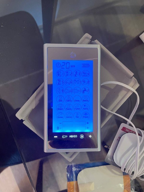 Портативный массажер орион с импульсными датчиками и насадками 2