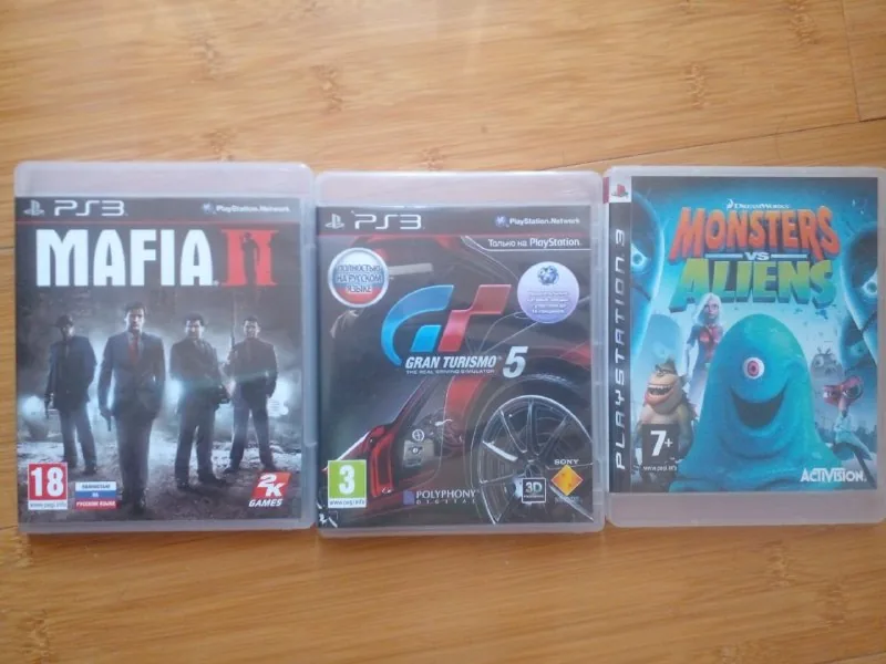 Игры для Sony PS3 Mafia II, Gran Turismo 5, Monsters vs Aliens