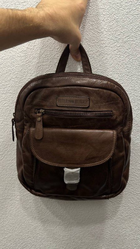 Два коричневых рюкзака из натуральной кожи буйвола 5