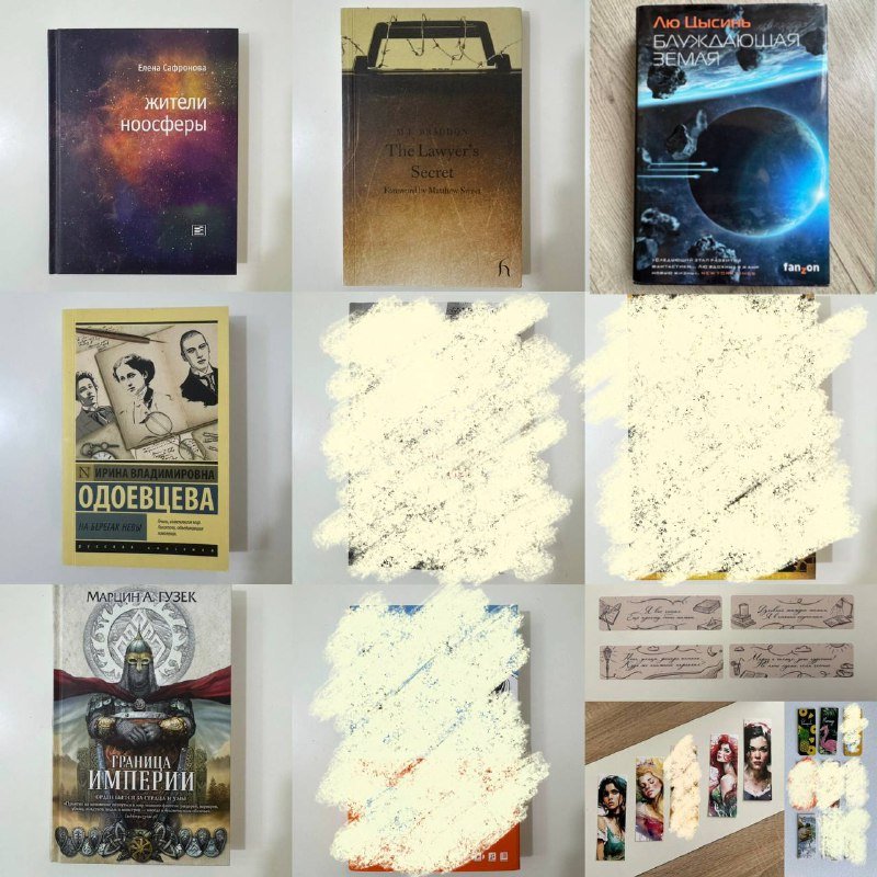 Книги: The Lawyer’s Secret, Жители ноосферы, Граница империи, На берегах Невы, Блуждающая Земля, магнитные и бумажные закладки