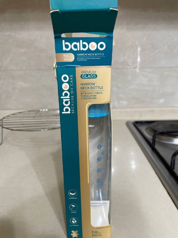 Бутылочка для кормления стеклянная