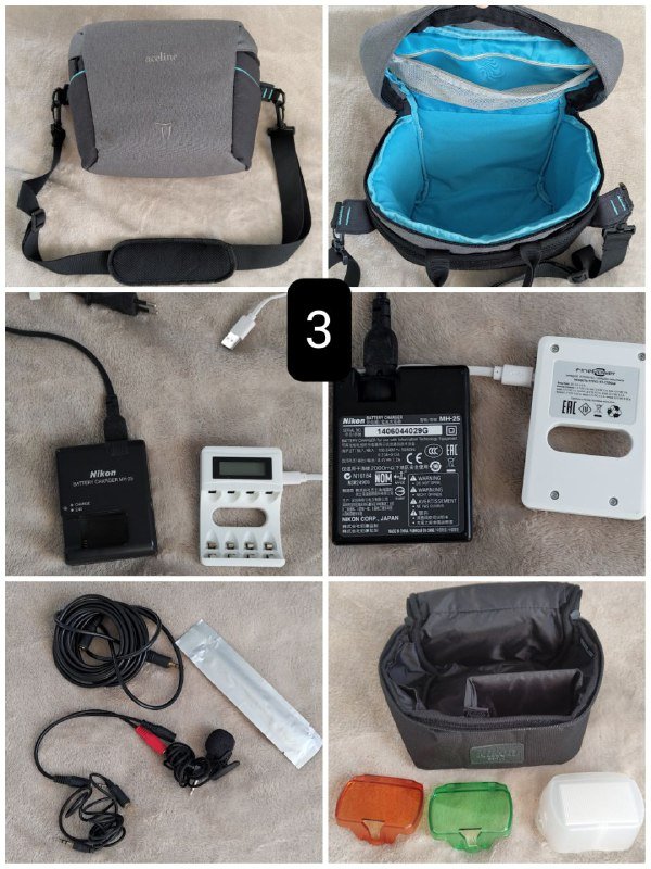 Набор для фото и видео софтбокс, штатив, микрофон, аксессуары 3