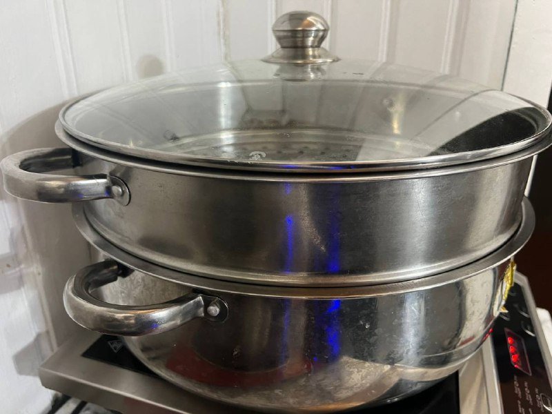 Профессиональная мантаварка 6 подносов кастрюля 40см 2