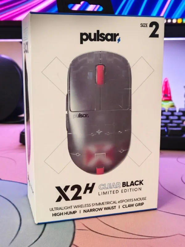 Мышь Pulsar X2H Clear Black с донглом 4 кГц 1