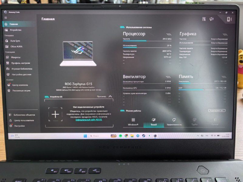 Ноутбук Asus ROG Zephyrus G15 4