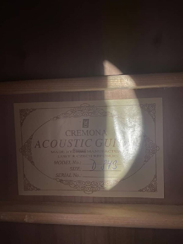 акустическая гитара Cremona
