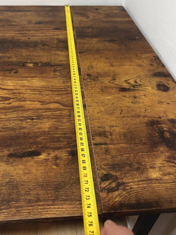 Стол 75 х 140 см инженерная доска темный орех 4