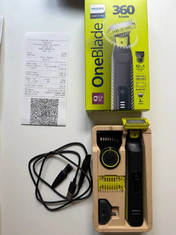 Триммер и бритва Philips OneBlade