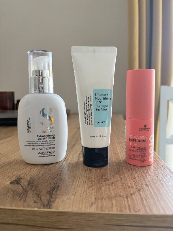 Cosrx Rice night mask, Alfaparf Fluid, OSIS пудра для волос