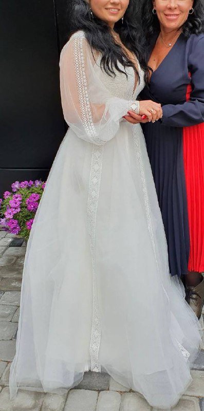 Элегантное свадебное платье на корсете 2