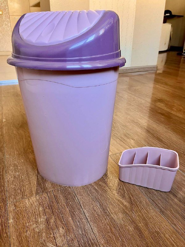 Ведро мусорное 22 литра и подставка для столовых приборов