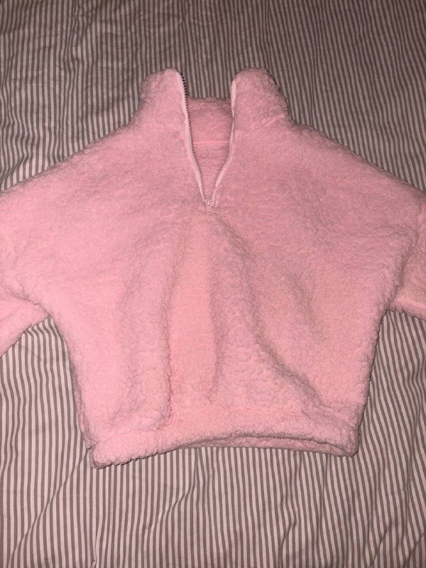 Розовая плюшевая кофточка 1