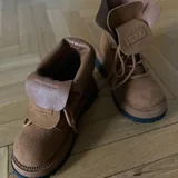 Чёрные ботинки Zara, коричневые ботинки 4