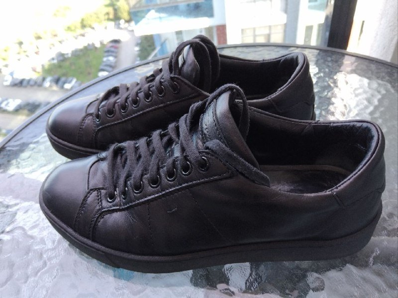 Мужские кожаные кроссовки Santoni 40рр