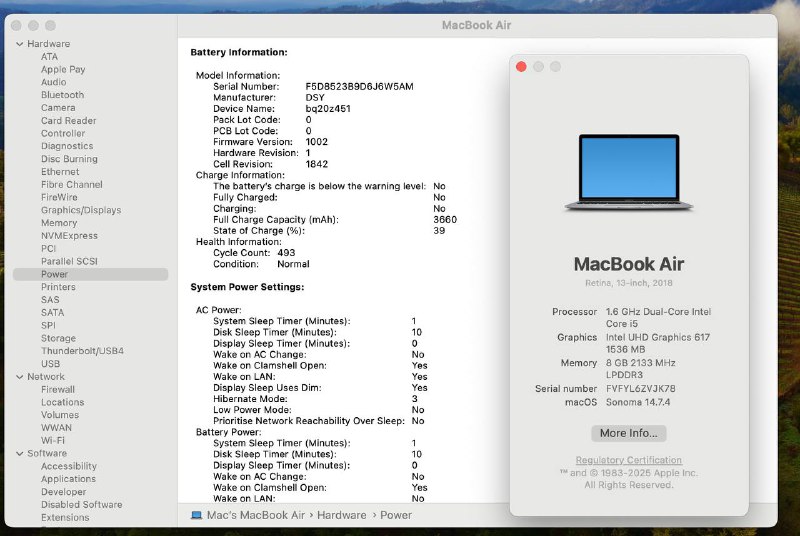 MacBook Air 2018, Intel i5 8/256GB 3
