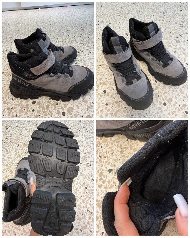 Теплые детские ботинки размер 33