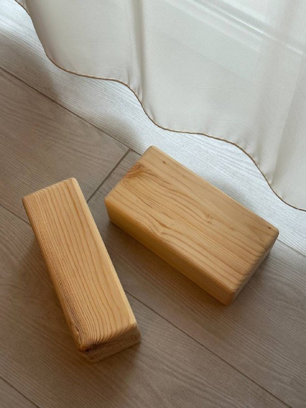 Болстер с лузгой гречихи, блоки из натурального дерева 4