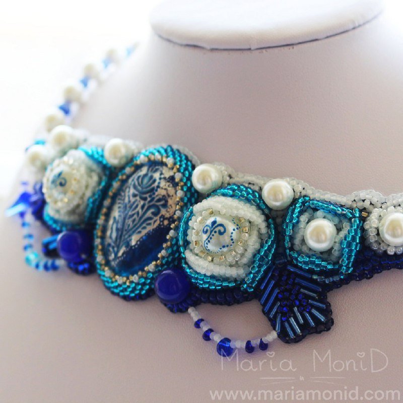 Брошь, брошка, серьги, колье ручной работы 5