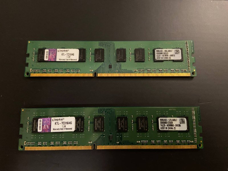 Видеокарта RTX 2060, Оперативная память DDR4 2х4 и 2х8 3