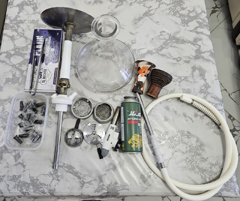 Кальян с аксессуарами и углями 3