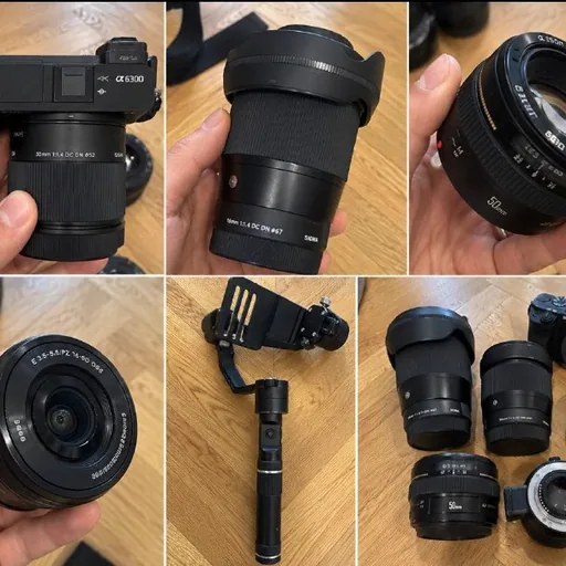Sony A6300 с объективами и стабилизатором