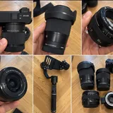 Sony A6300 с объективами и стабилизатором 1