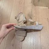 Женские босоножки, черные, бежевые 4