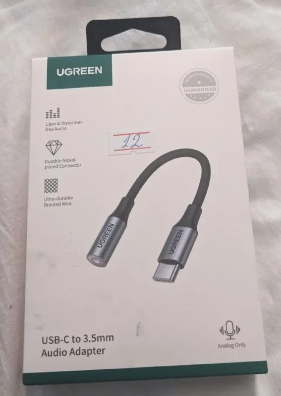 USB-C to 3.5 мм аудио адаптер UGREEN