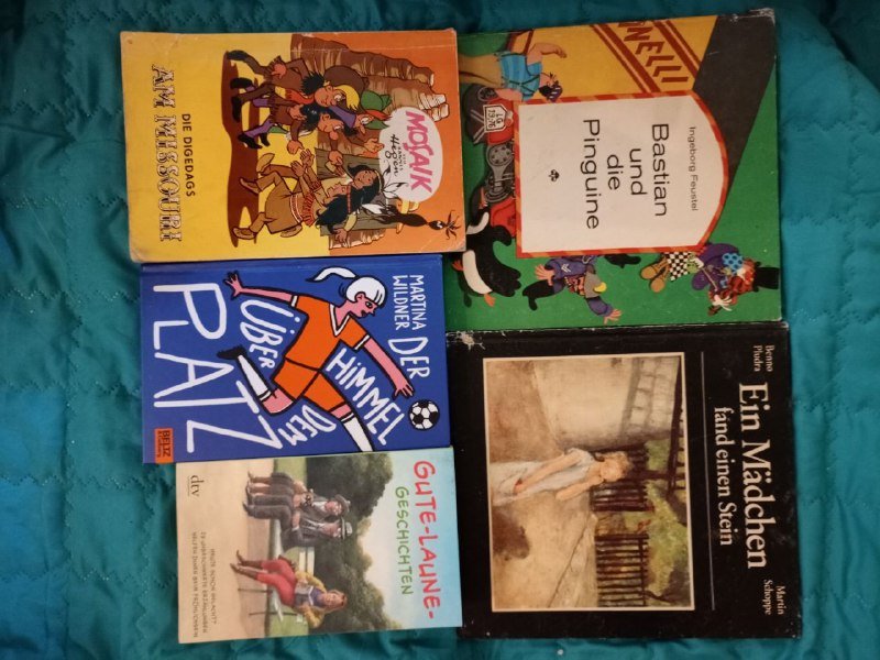 Книги разных жанров и учебники по немецкому 4