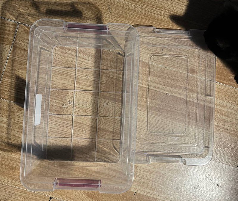 Прозрачные пластиковые контейнеры для хранения с крышкой и замком