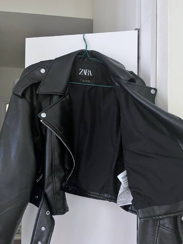 Кожаная куртка ZARA (косуха) размер L 3