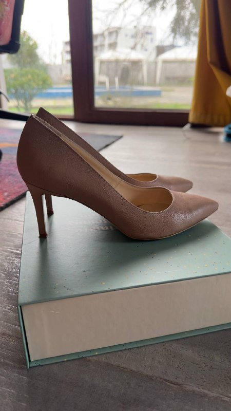 Кожаные лодочки женские размер 37 4