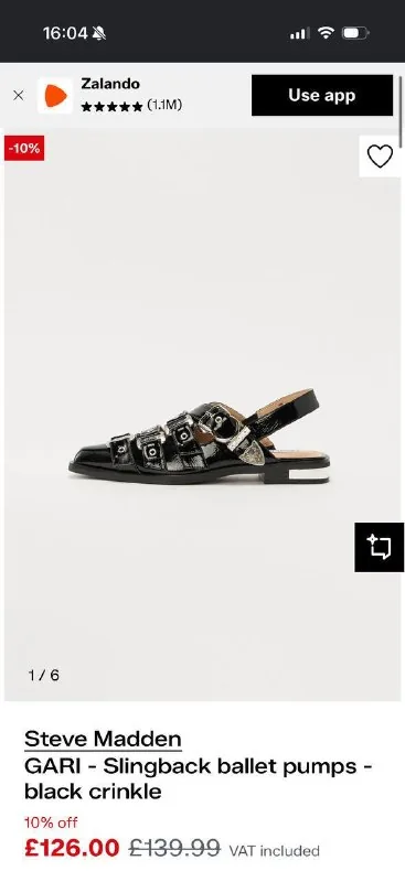 Балетки Steve Madden, черные и белые 1