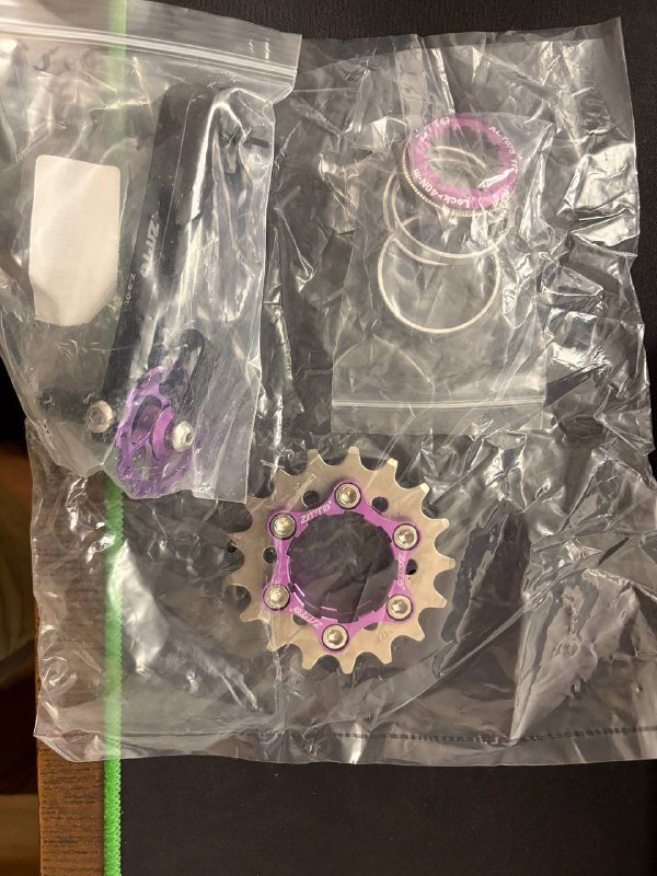 Zitto односкоростная кассета 17 звезд комплект с цепным натяжителем