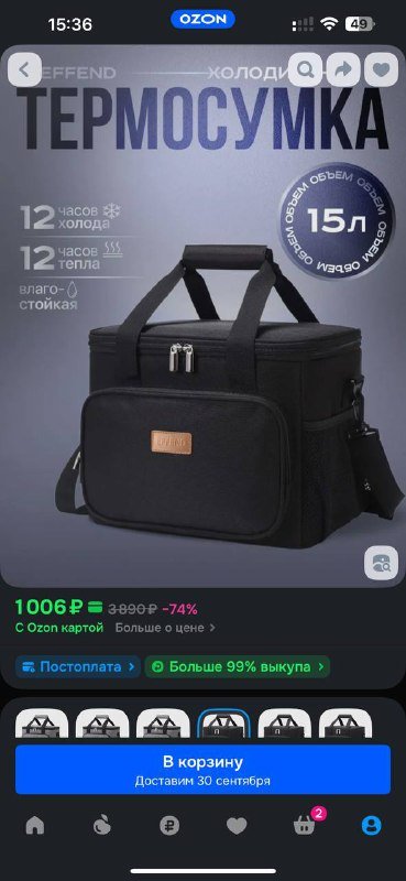 Сумка холодильник с хладоэлементами 5