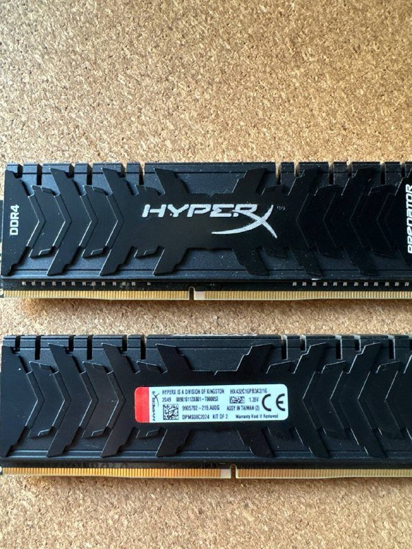 Оперативная память HyperX DDR4 16GB (2×8GB) 3200MHz