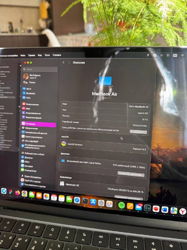 MacBook Air M3 16/512GB синий 3