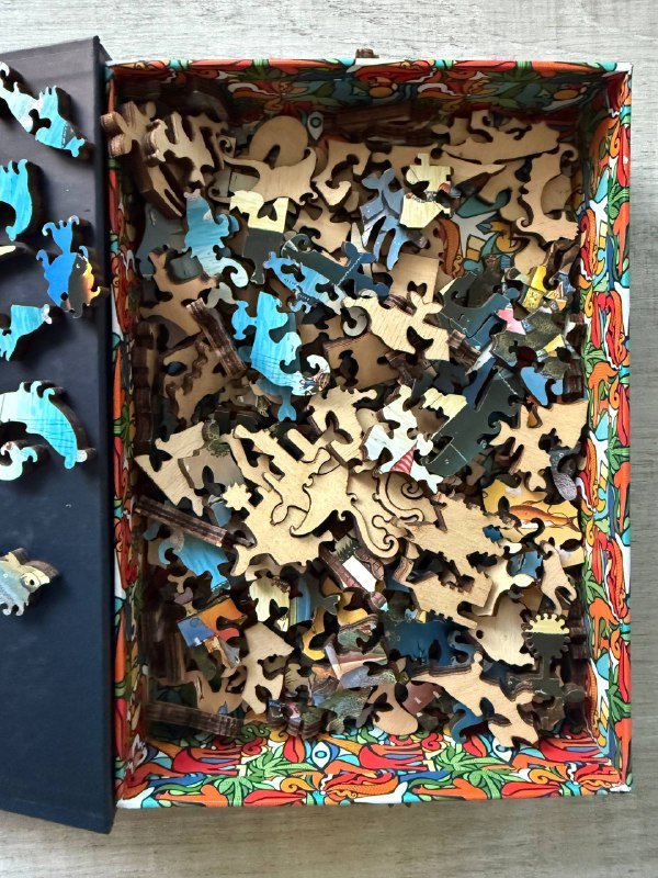 Фигурные пазлы Дависи деревянные 4