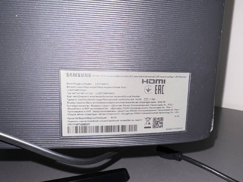 Монитор 27" SAMSUNG LC27F396FHIXCI 3