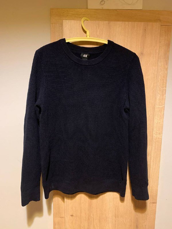 HM свитер темно-синий, Tommy Hilfiger свитер, голубой свитер 7