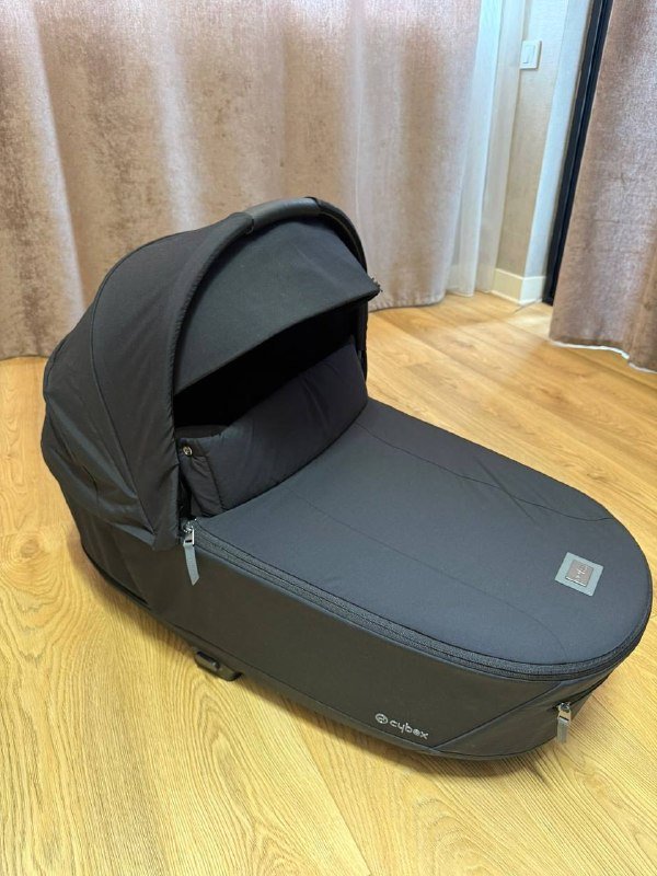 Cybex Praim 4 2 в 1 Sepia Black коляска шасси Rose gold 5
