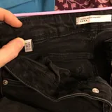 Черные джинсы Zara, полосатые джинсы 6