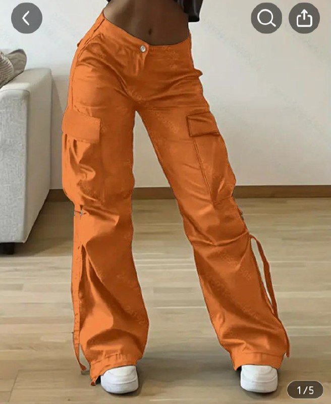 Оранжевые женские брюки XS новые