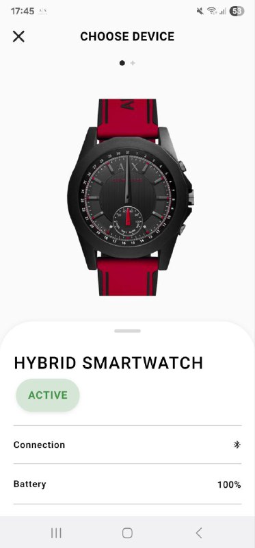 Гибридные смарт-часы Armani Exchange AXT1005 3
