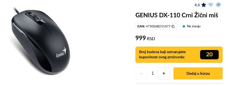 Проводная мышь Genius DX-110