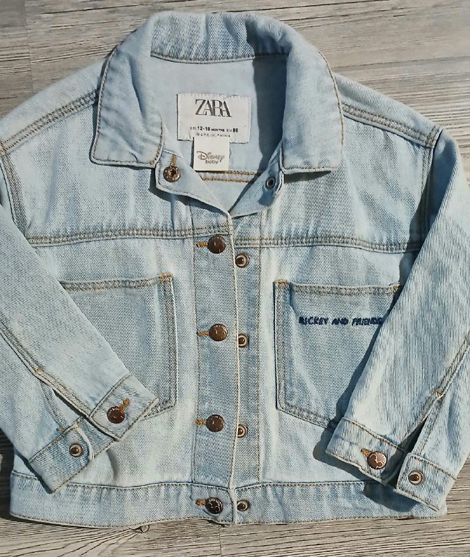 Джинсовка Zara 12-18 месяцев
