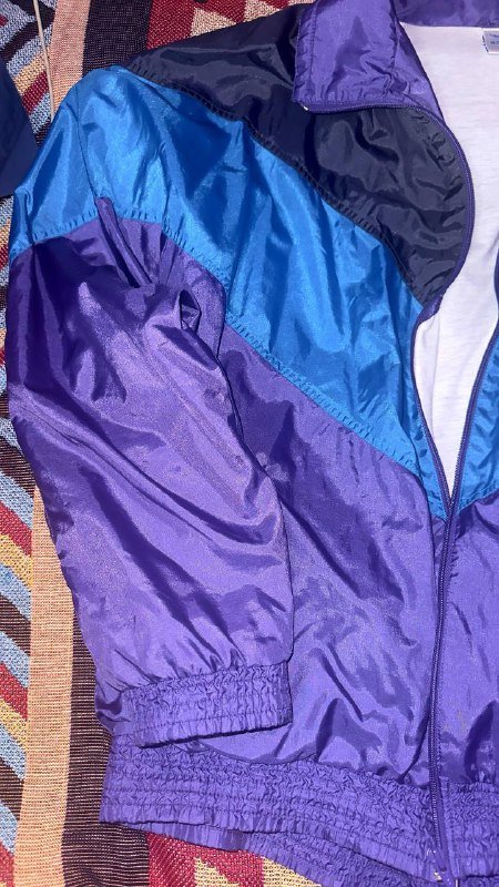 Винтажная спортивная куртка ветровка мужская XXL 3