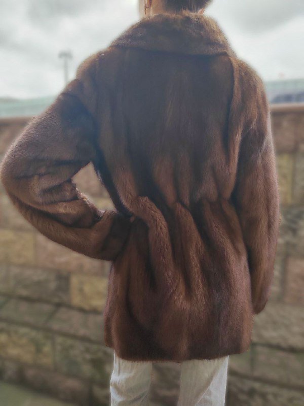 Шуба из натуральной норки, размер S 4