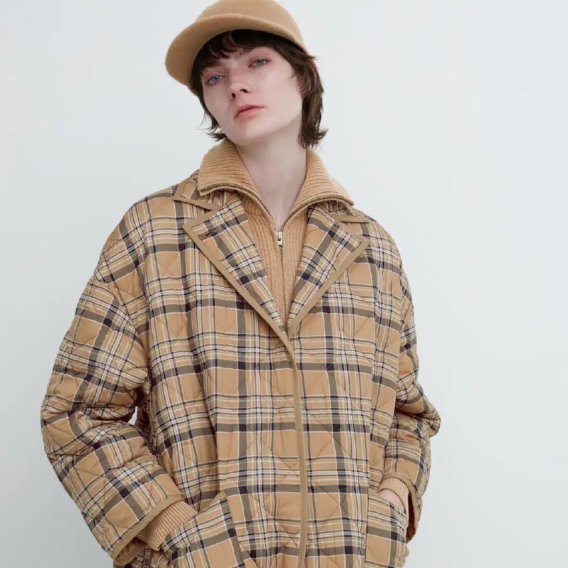 Женское демисезонное стеганое пальто UNIQLO 3